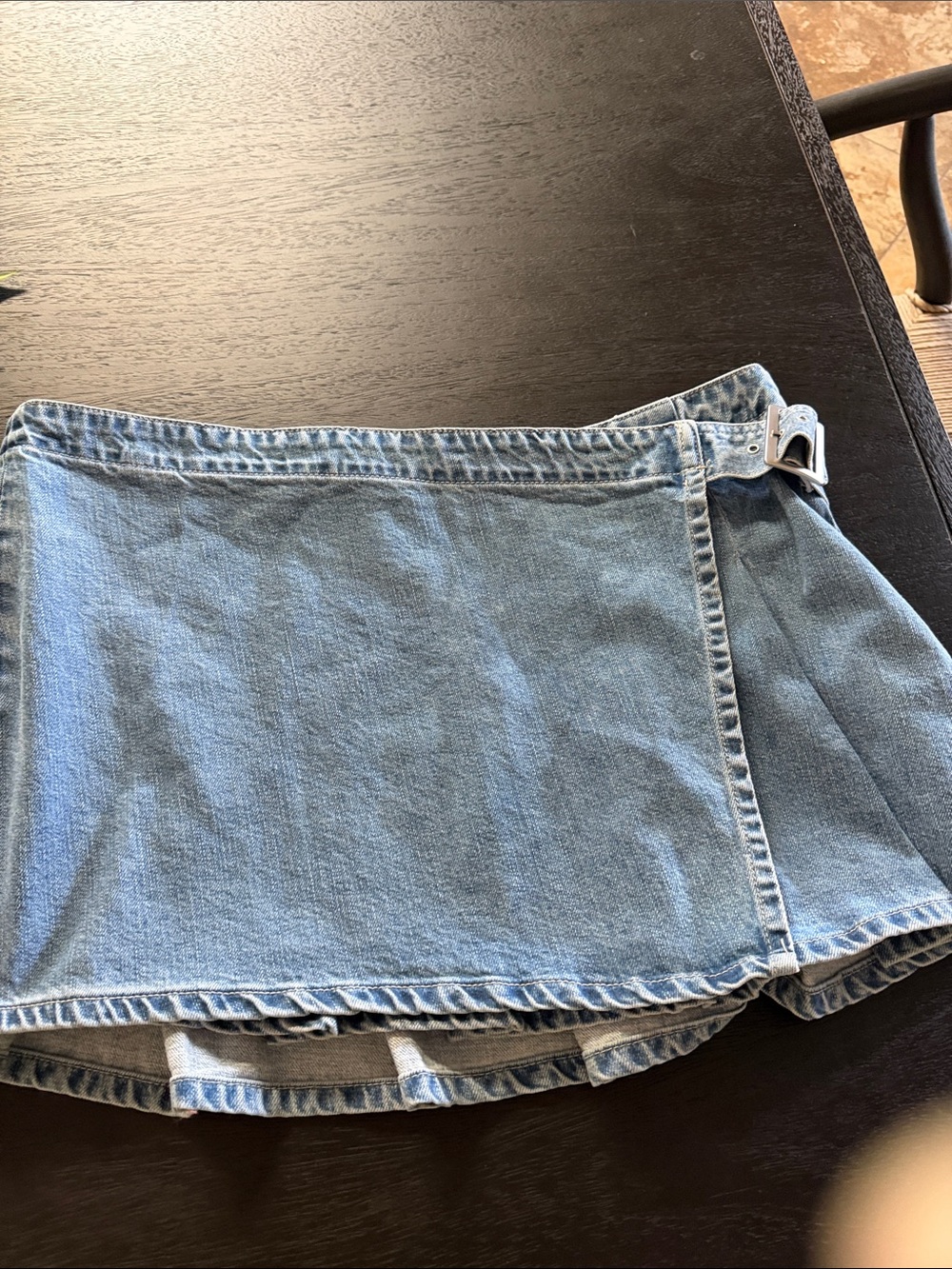 Abrand Light Blue Denim Mini Skirt